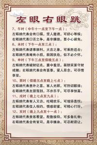 右眼跳吉兇
