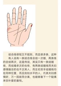 男人手掌婚姻線圖解大全 三條婚姻線的寓意