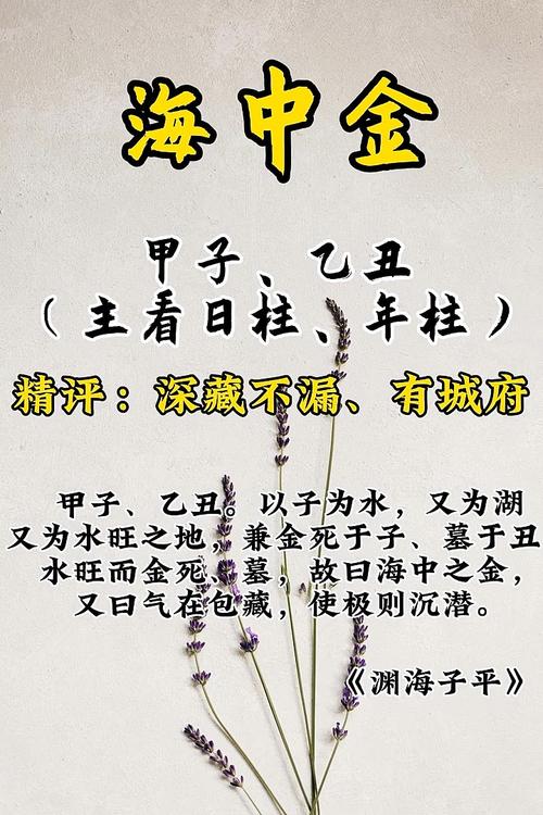 海中金遇什么是上等命 遇大驛土命格逢兇化吉