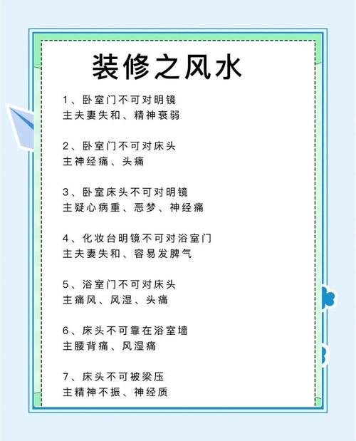 裝潢的風水知識講究