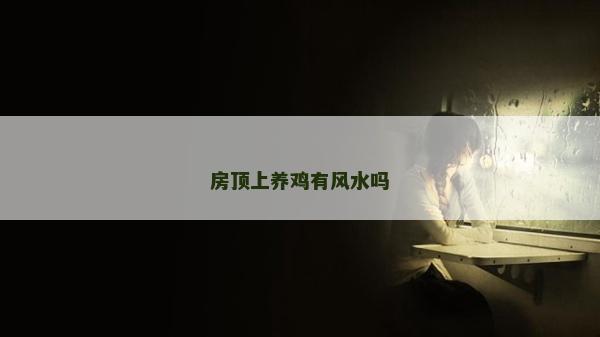 房頂上養(yǎng)雞有風(fēng)水嗎