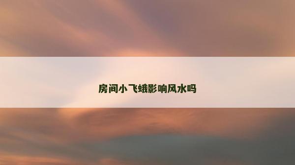 房間小飛蛾影響風水嗎 房間小飛蛾影響風水嗎