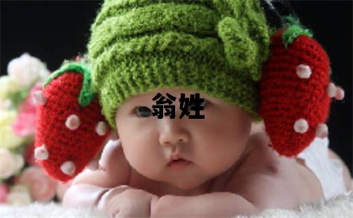 翁姓有涵養(yǎng)的男孩名字,取什么名字好